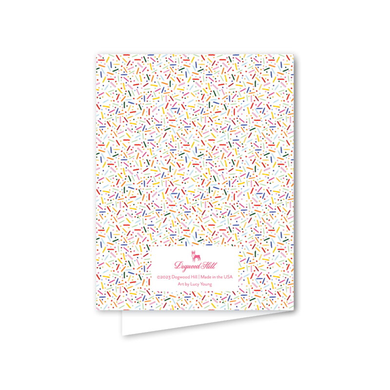 Dogwood Hill - Funfetti Pink Cake: Single Card