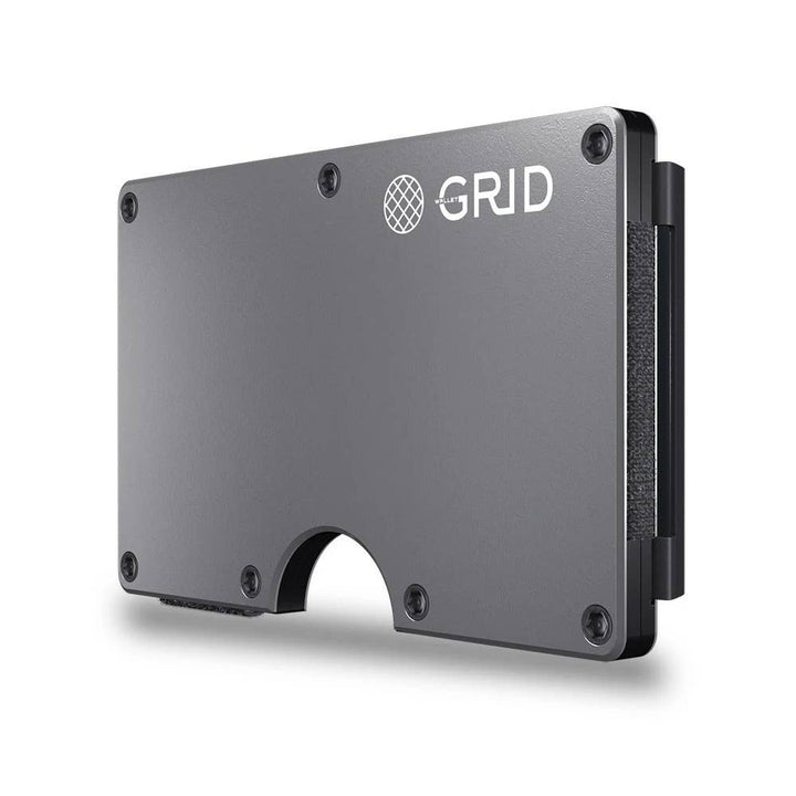 GRID Wallet - Grid Wallet // Titanium: Titanium / Titanium / 3.38"L x 2.12"W x 0.23"H