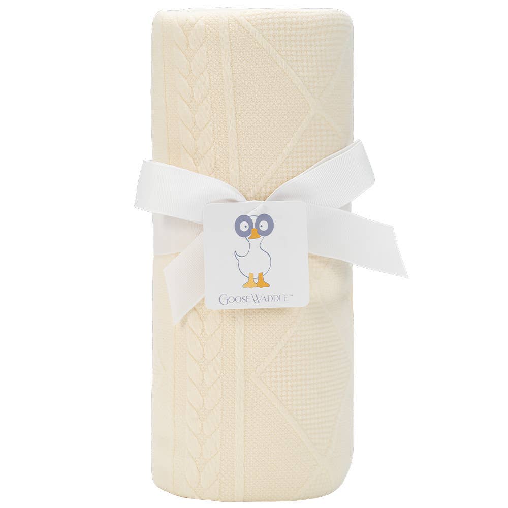 GooseWaddle + Pello - Knit Blanket - Oatmeal