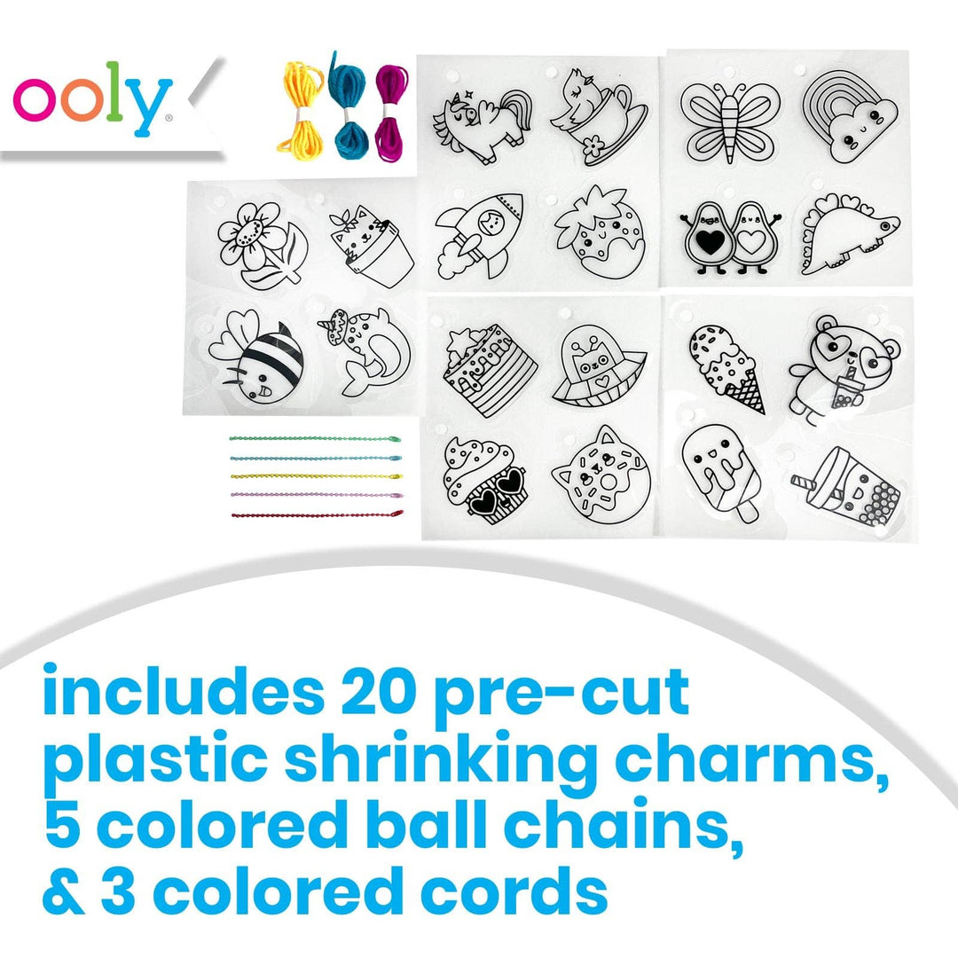 OOLY - Shrink-Its! DIY Shrink Art Kit - Cute Crew (28 PC Set)