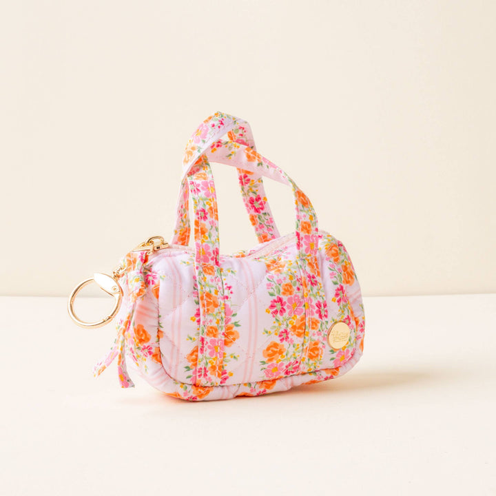 The Darling Effect - Itty Bitty Duffle Bag Charm-Petal Parade Pink