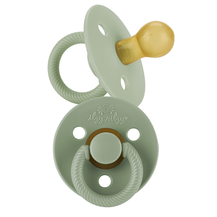 Itzy Ritzy - *NEW STYLES* Itzy Soother™ Natural Rubber Paci Sets: Glow 0-6 M