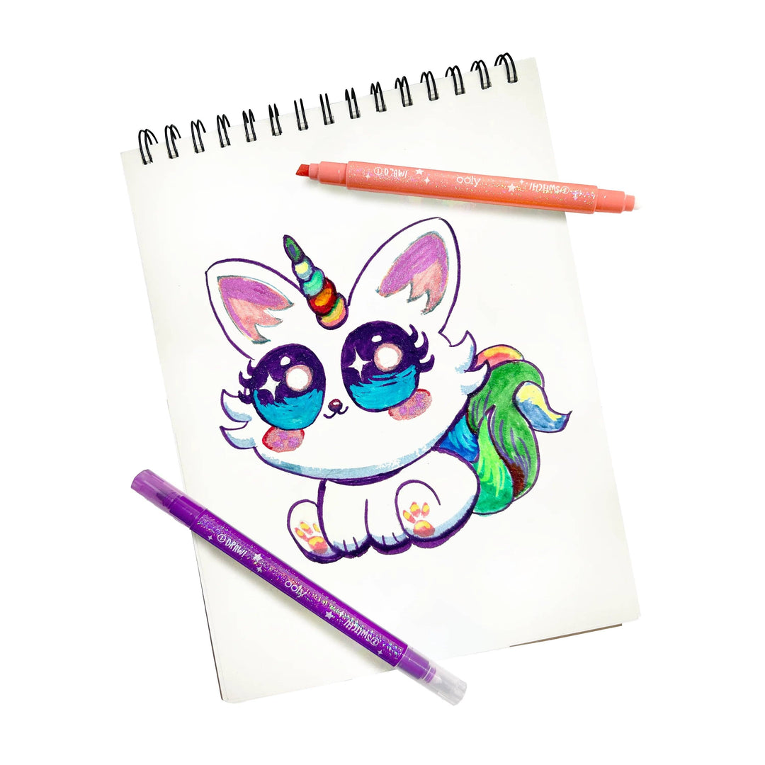 OOLY - Switch-eroo! Sparkle Color Changing Markers - Set of 12