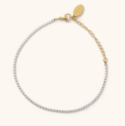 Nikki Smith Designs - Gold Micro Tennis Bracelet- Waterproof