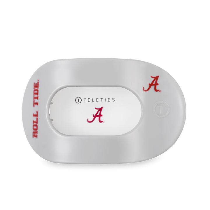 TELETIES - Flat Round Hair Clip | Large | Roll Tide!