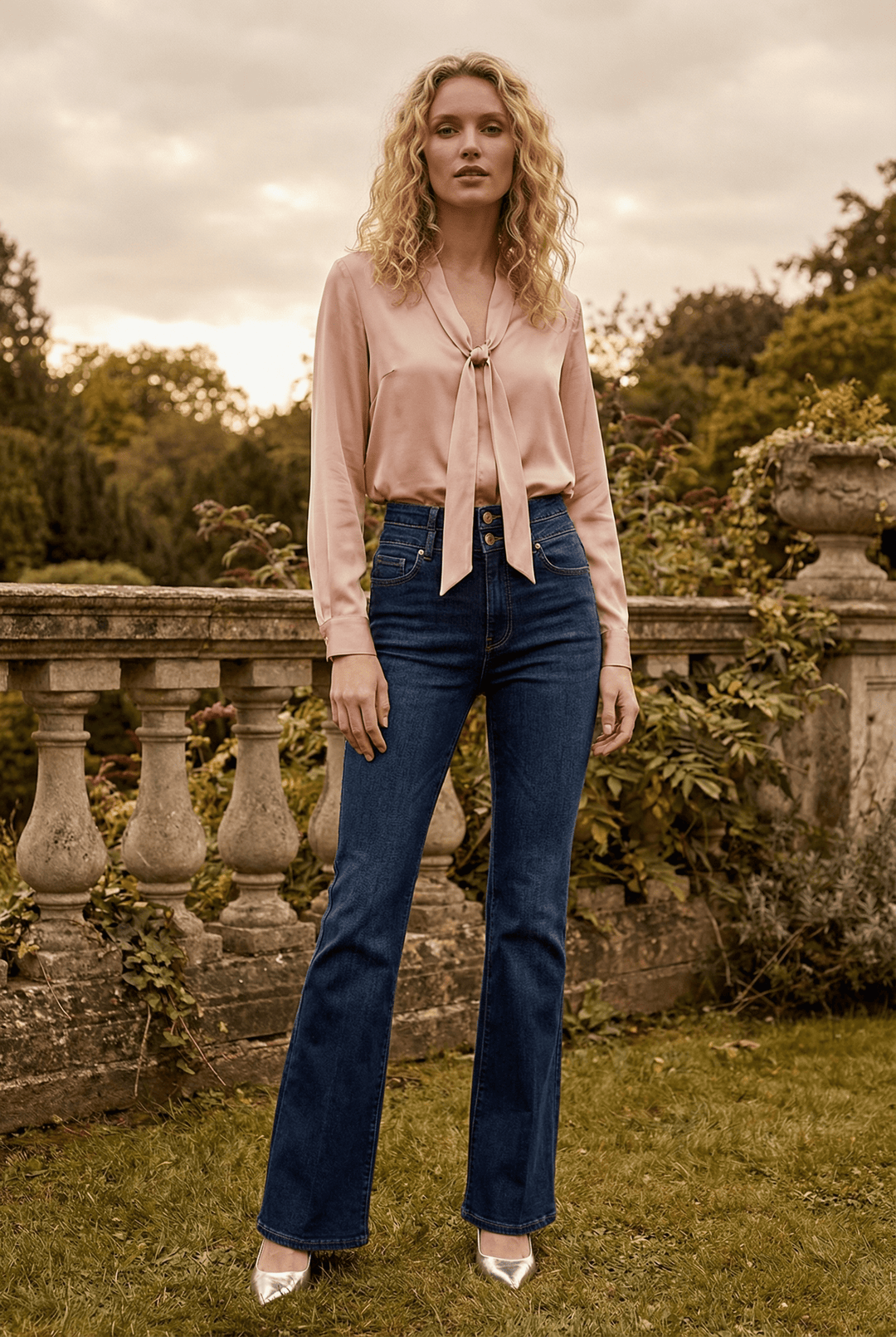 ARTEMIS VINTAGE - HIGH RISE STRETCH DOUBLE WAIST BOOTCUT JEANS: 11 (29)