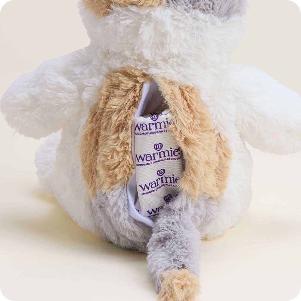 Warmies: America’s Favorite Microwave Plush Brand - Calico Cat Pet Toy Warmies Unscented Heatable Weighted
