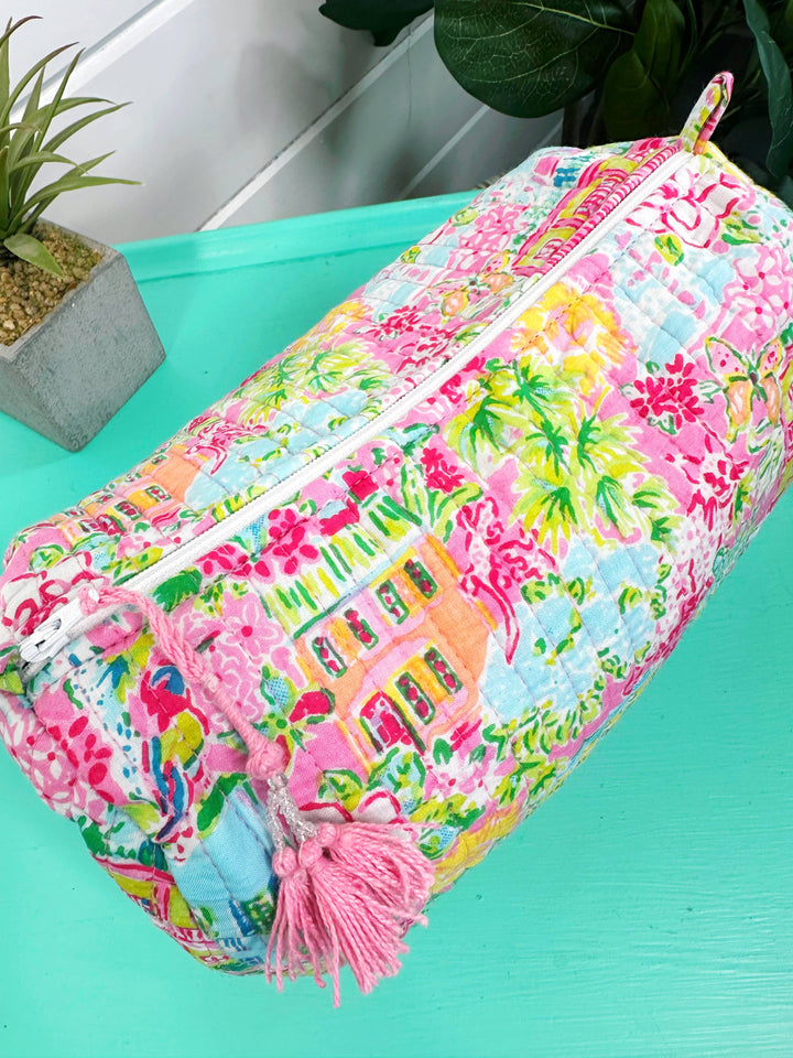 Folklore Couture - Quilted Makeup Bag | Cosmetic Toiletry Bag | Southern Town