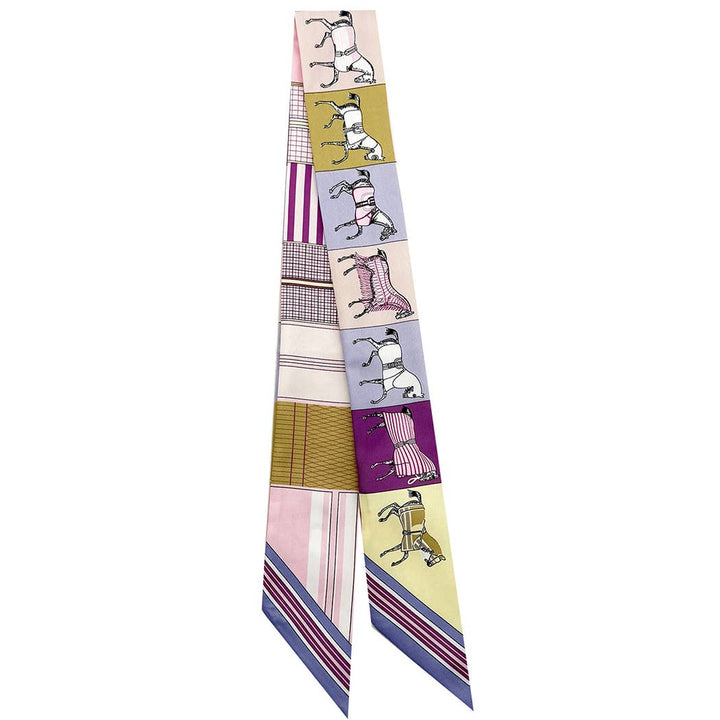 Fashion City - Colorful Patterns Horse Print Light Weight Scarf: PUR / ONE SIZE