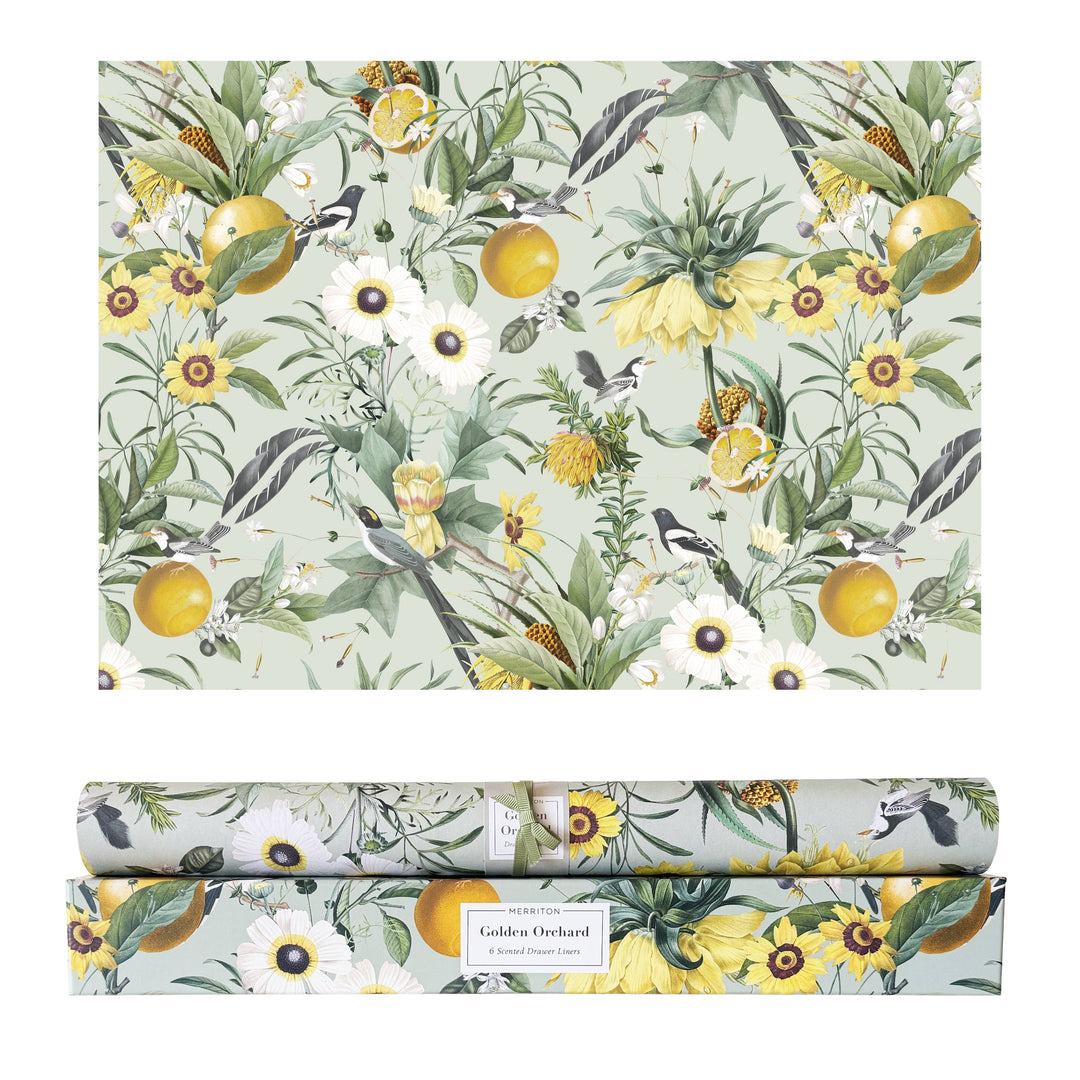 Merriton - Scented Drawer Liners - Golden Orchard (6 Sheets)