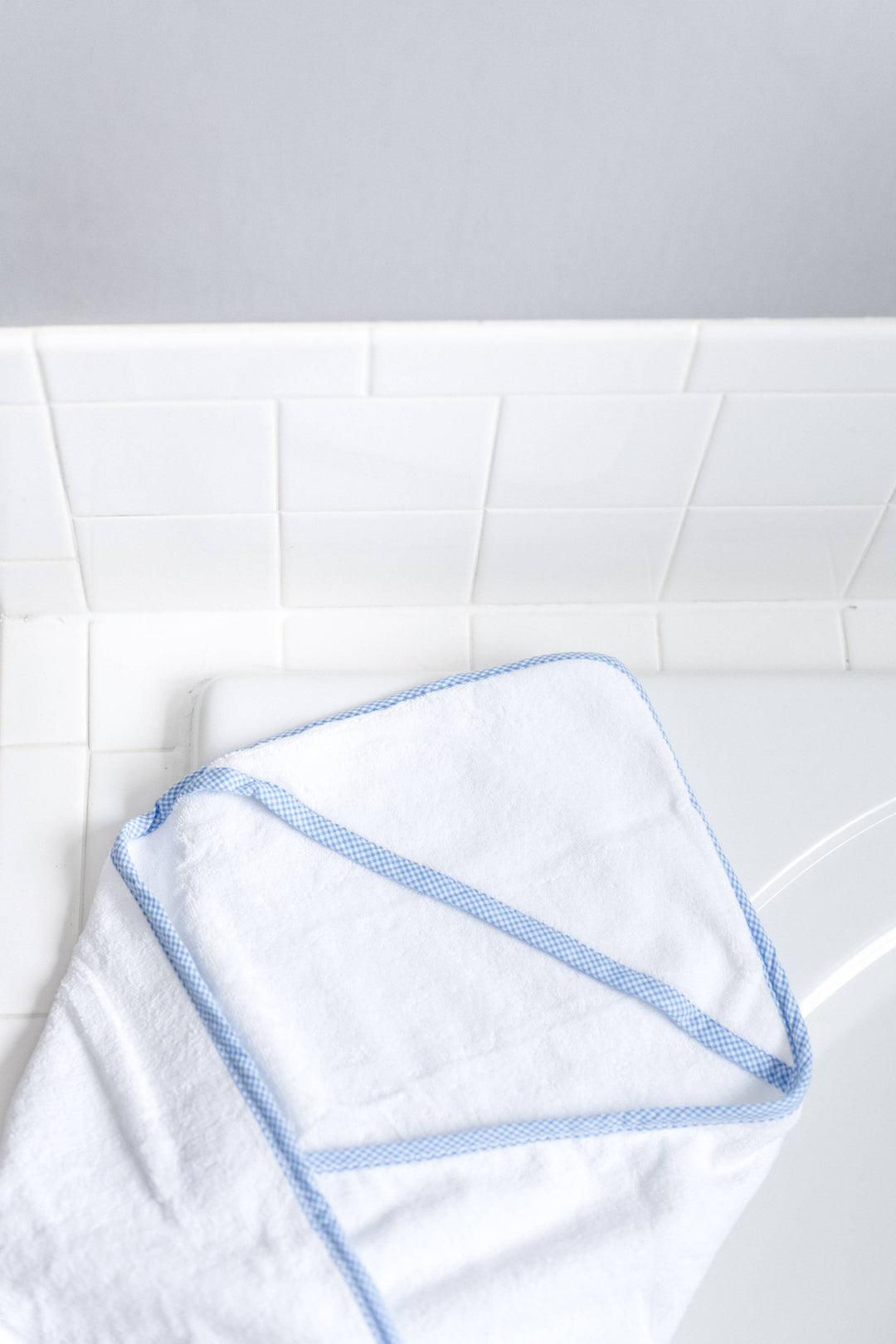 The Classic Baby - Hooded Terry Bath Towel for Baby and Toddlers | Plush Terry: Pink Gingham
