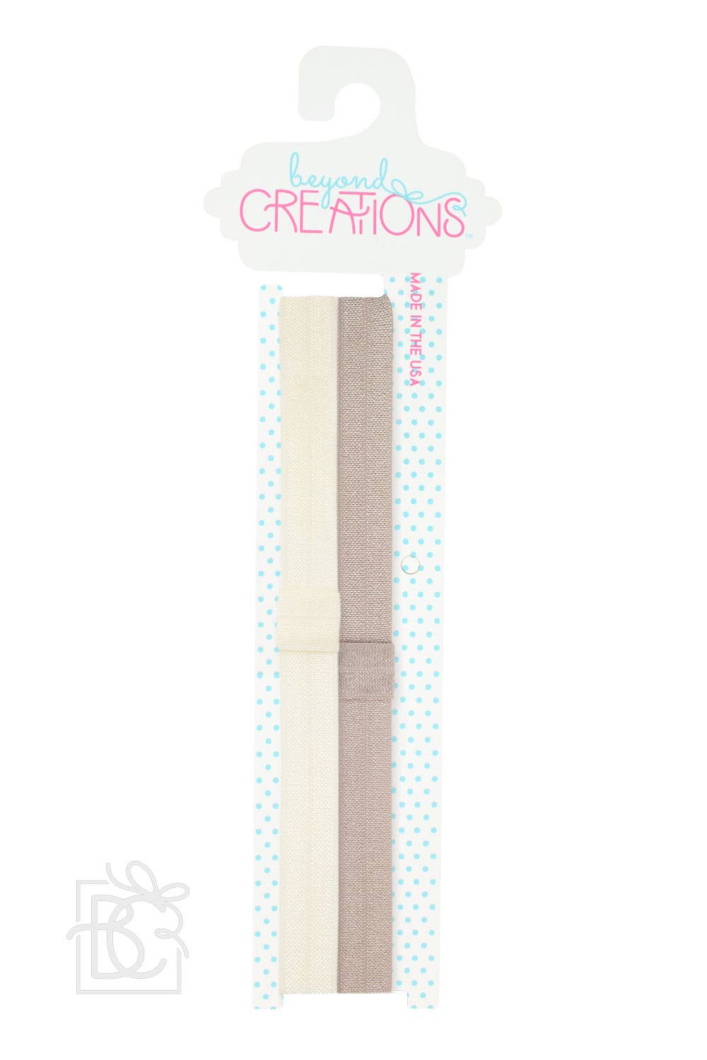 Beyond Creations, LLC - SKINNY ELASTIC HEADBAND PACKS: GREY/HOT PINK / 3-18 Months