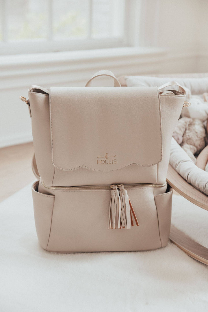 Hollis - Diaper Bag: Nude