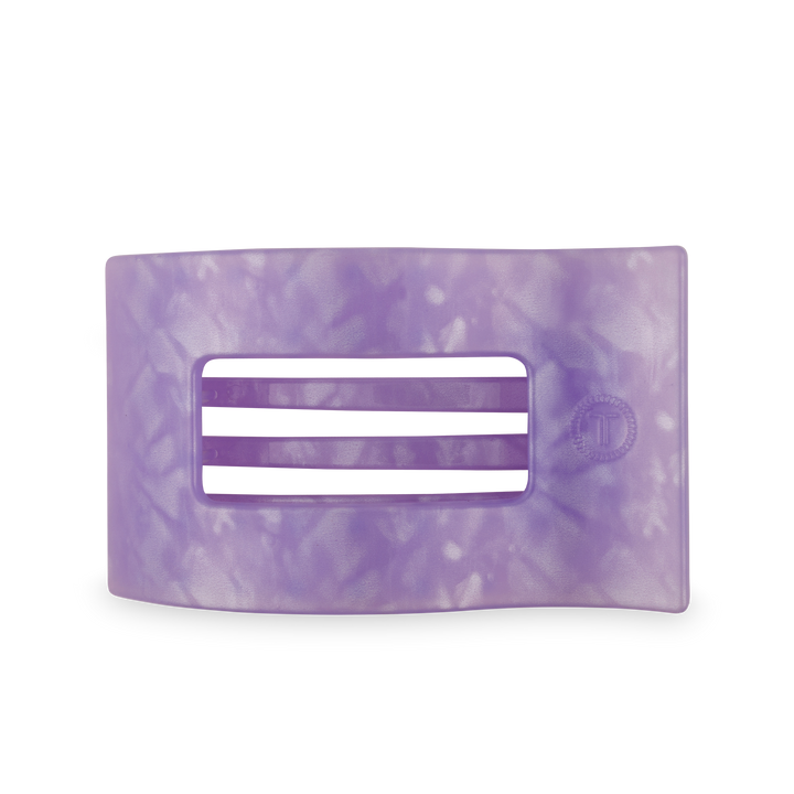 TELETIES - Flat Rectangle Hair Clip | Large | Lavender Mist
