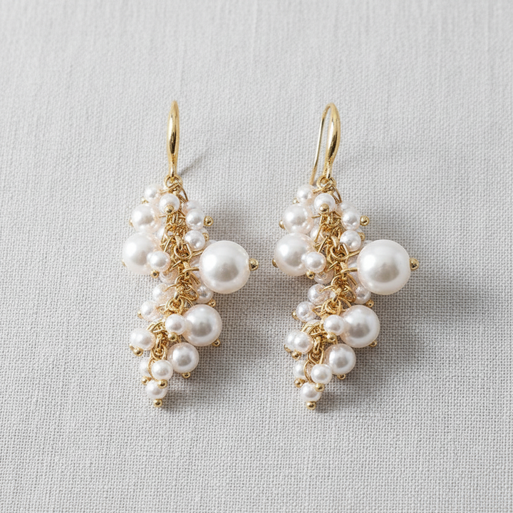 paperln - Baroque Pearl Tassel Hook Earrings