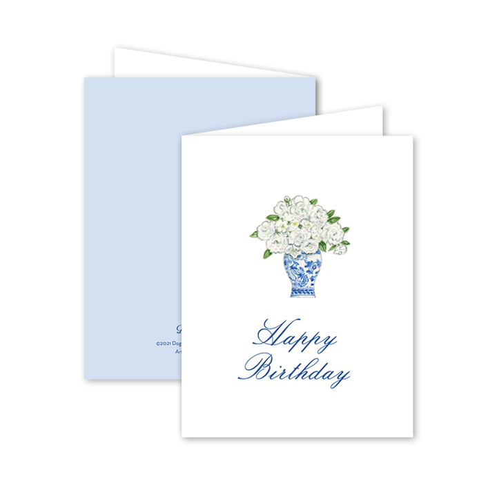 Dogwood Hill - Chinoiserie Gallery Birthday Card: Single Card