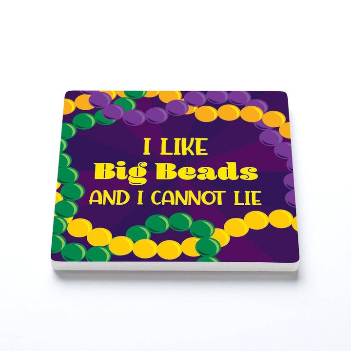 Clairmont & Co - Coaster, Mardi Gras Decor, Mardi Gras Beads