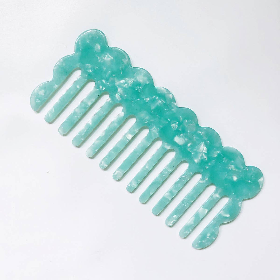 ACCITY - EXQUISITE MARBLED WAVY LEOPARD COMB_CWMM1074: BLUE2 / (OS) 2