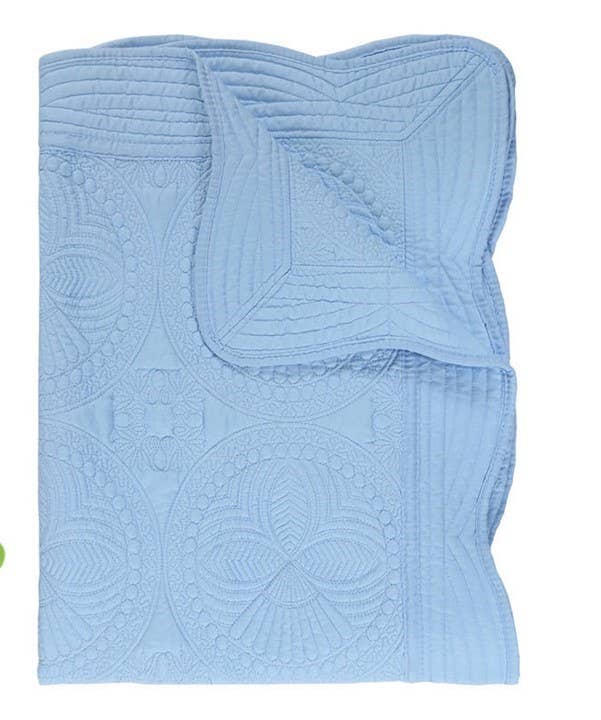 Zsa Zsa & LoLLi - Heirloom Quilt - Baby Quilt Blanket Swaddle Monogram: Cream