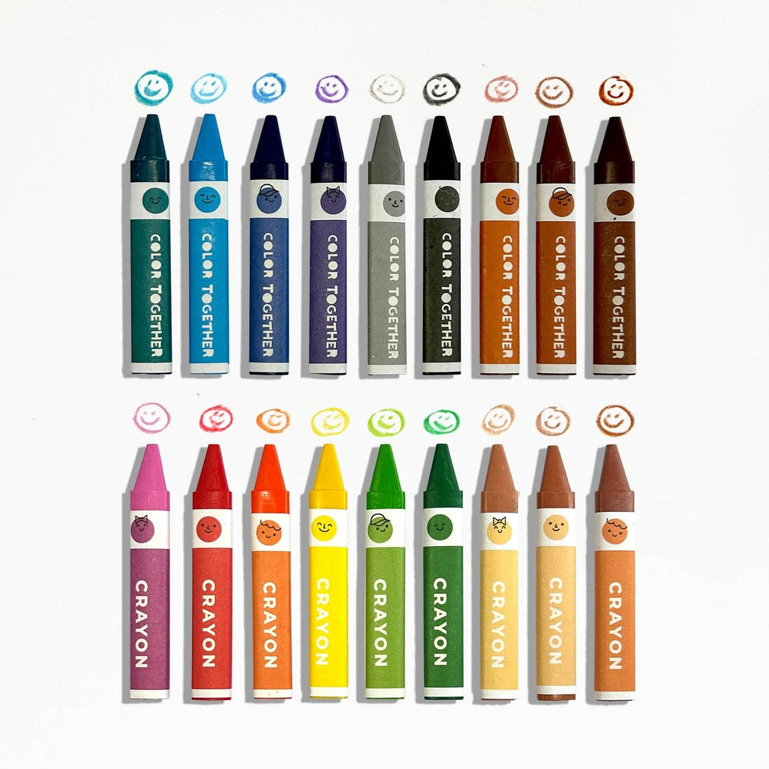 OOLY - Color Together Triangular Crayons - Set of 18