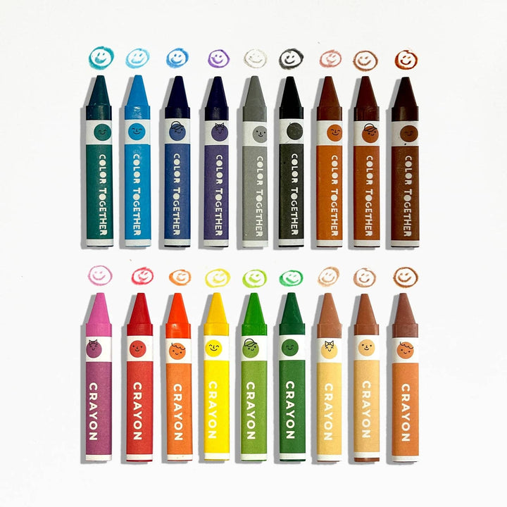 OOLY - Color Together Triangular Crayons - Set of 18