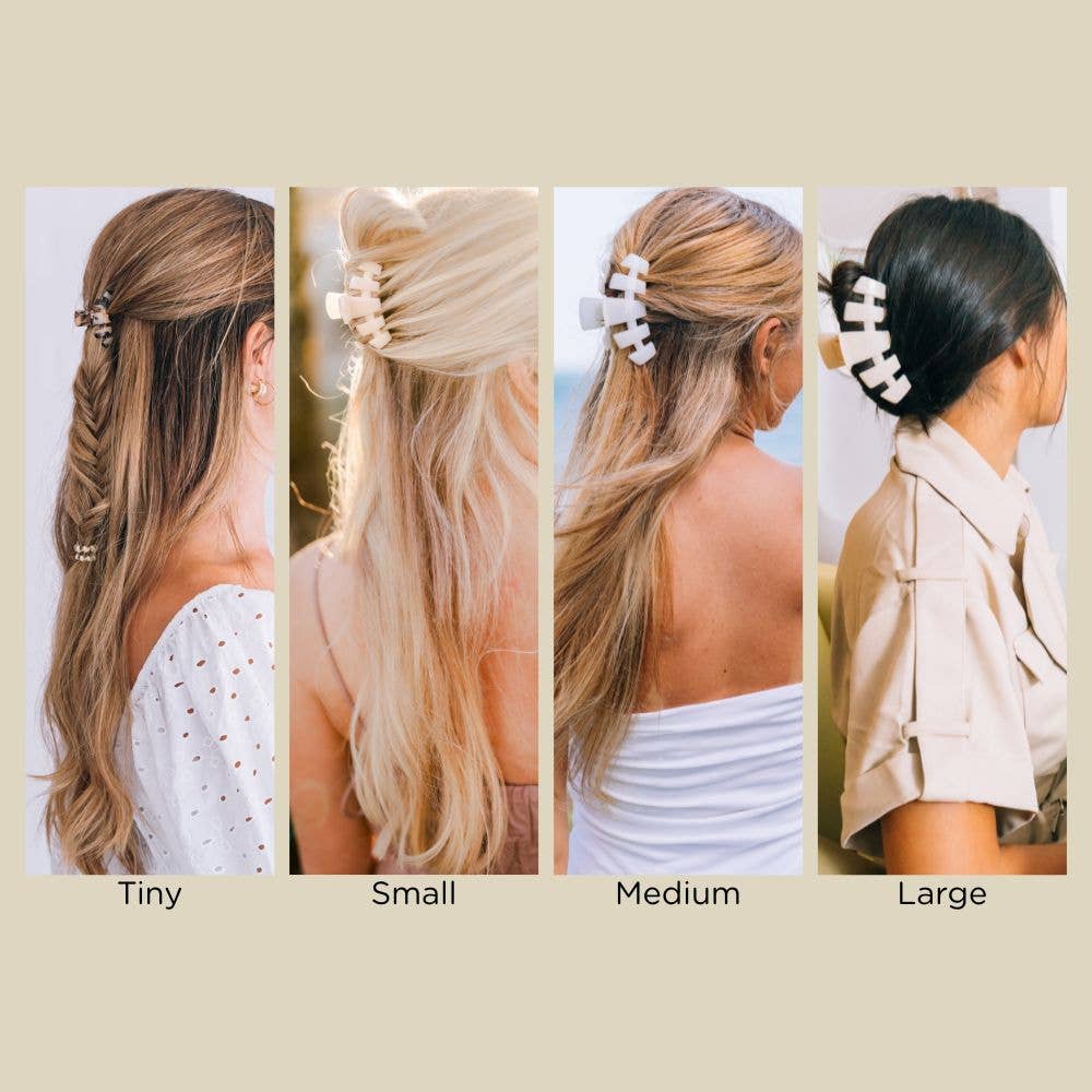 TELETIES - Classic Hair Clip | Large | Summer Brights