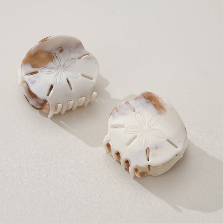 Adorro - Calacatta Sand Dollar Claw Clip - Small