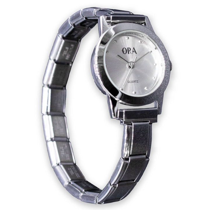 Natalia - Italian Charm Link Watch (Analog): Pink