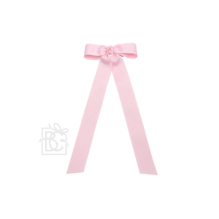Beyond Creations, LLC - FLAT BOW W/ 7" STREAMERS ON ALLIGATOR CLIP: 3.5" W/ 7" Streamers / POWDER BLUE