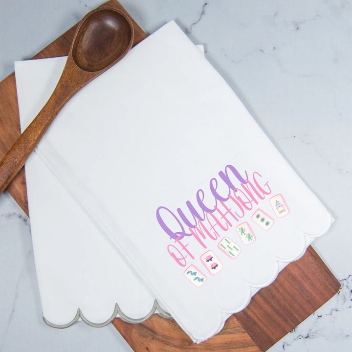 Busy Bee Gift - Queen of Mahjong Tea Towel
