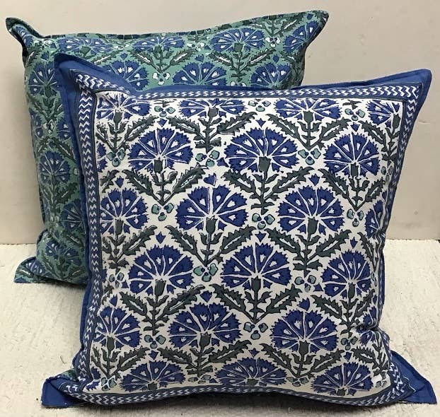 natural habitat - Pillow Printed 18" x 18" Chrysanthemum