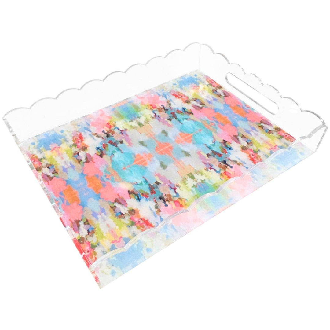 Laura Park Designs - Brooks Avenue Scalloped Tray Large: Large