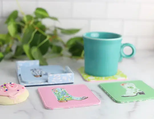 KEVA Style and Created By - Rodeo Coasters Set/of 4