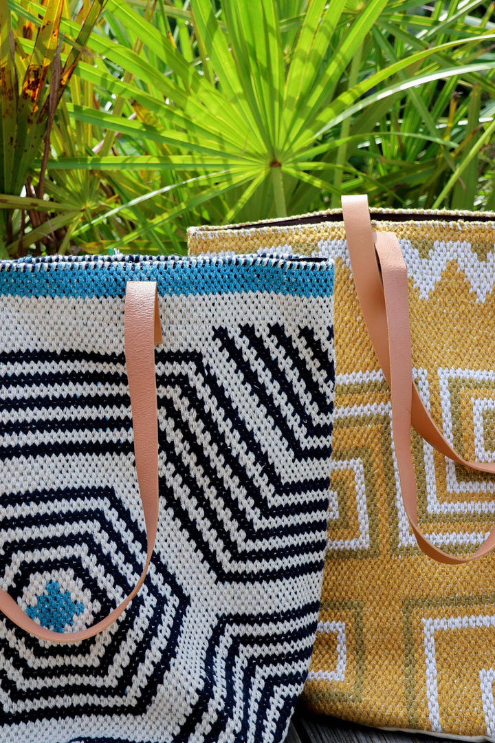 Ex Voto - Beach Tote in Blue by ExVoto