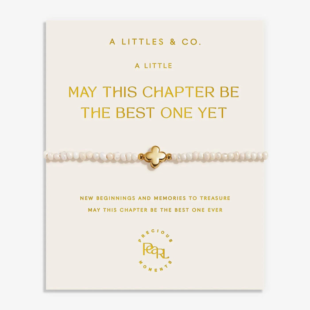 PRECIOUS MOMENTS | MAY THIS CHAPTER BE THE BEST ONE YET | Gold- Tone Plated Bracelet | 7 1/16" +1 3/16" extender