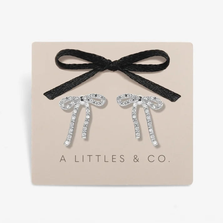 LOVED BY YOU | BOW | Silver Plated | Stud Earrings