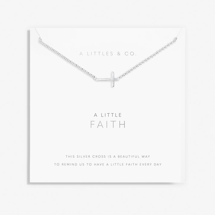 A LITTLE FAITH | Silver | Necklace 18 1/8" + 1 15/16" extender