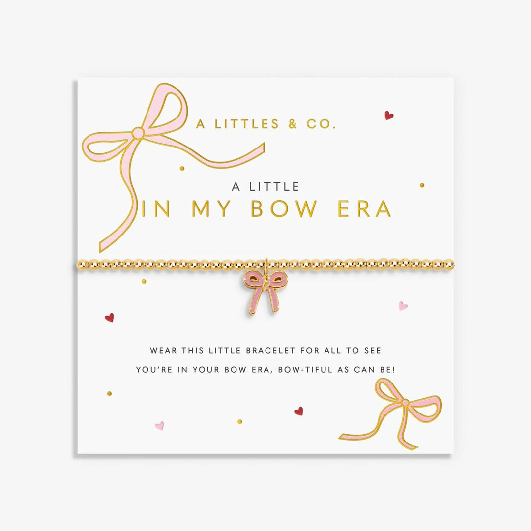 A LITTLE VIBES | IN MY BOW ERA | Gold-Tone Plated Bracelet | 6 7/8" stretch