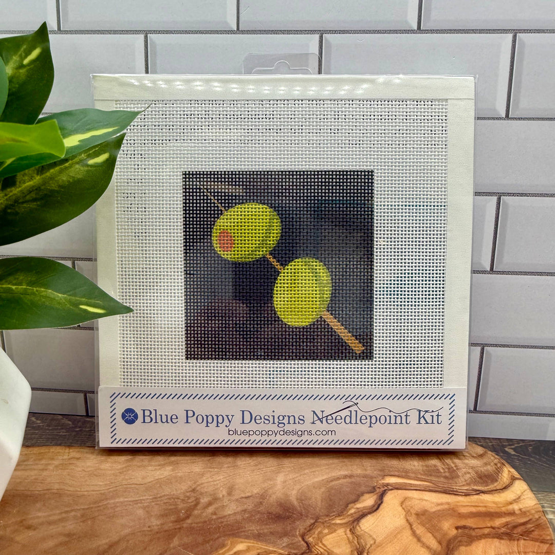 Blue Poppy Designs - Olives Needlepoint Kit