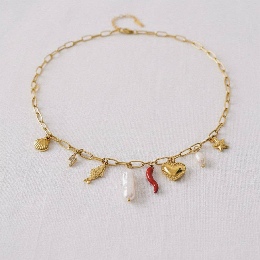 paperln - Shell Pendant Necklace: A15