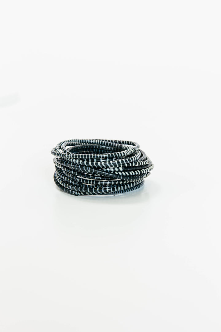 BECASA - Beach Bangles - Black