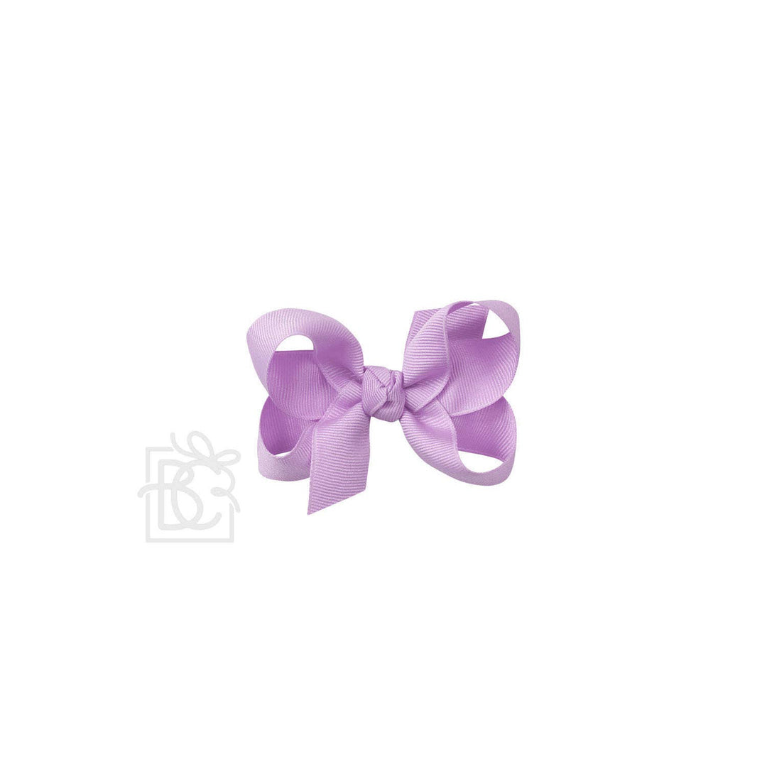 Beyond Creations, LLC - SIGNATURE GROSGRAIN BOW ON CLIP: 3.5" Medium - 7/8" Ribbon on Alligator Clip / LT. ORCHID