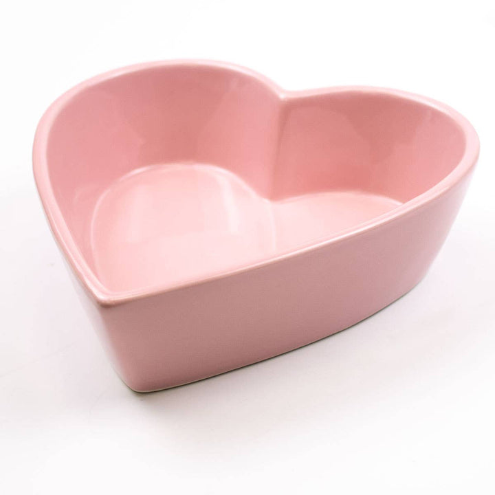 The Royal Standard - Heart Shaped Tidbit Dish   Pink   8x7x2.25