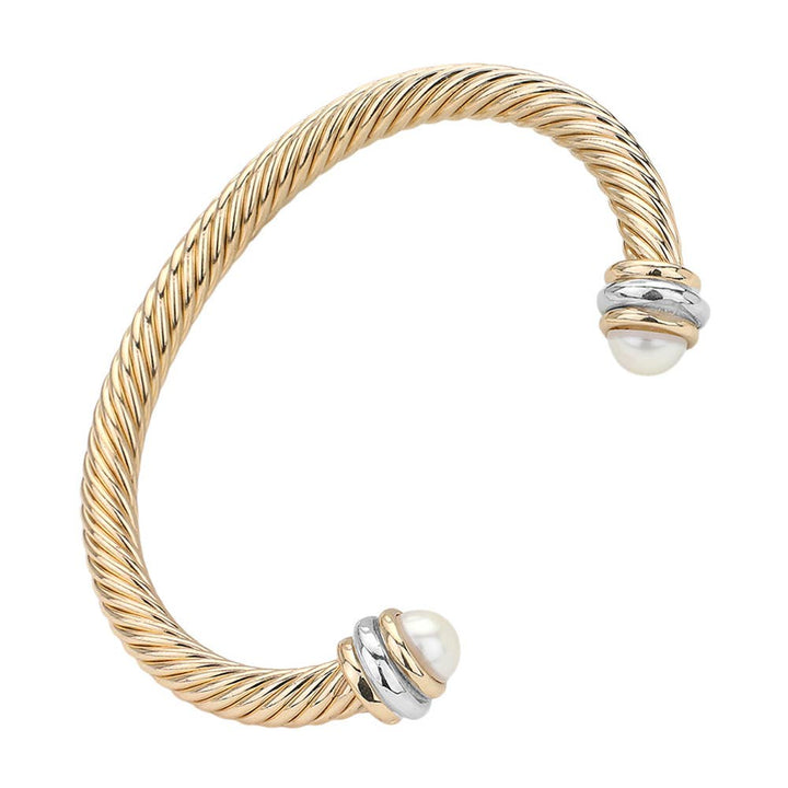 Sensibling Corp. - Stone Tip Twisted Rope Cuff Bracelet
: GD-CRM
