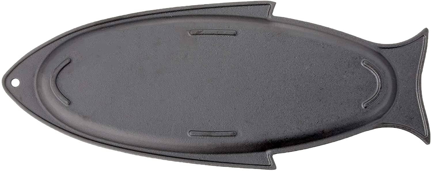 Outset Fish Cast Iron Grill and Serving Pan