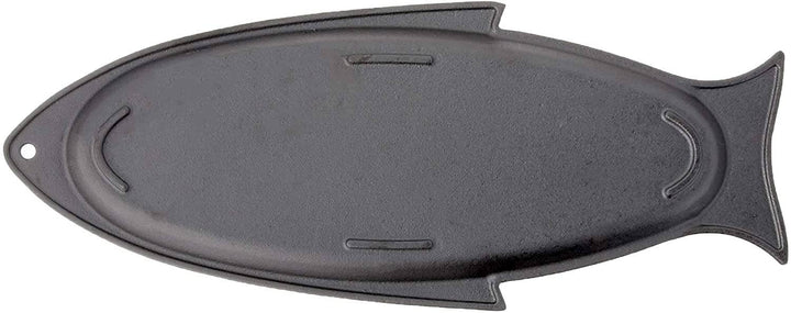 Fox Run Brands - Outset Cast Iron Fish Grill and Serving Pan, 19" x 7" x 1"