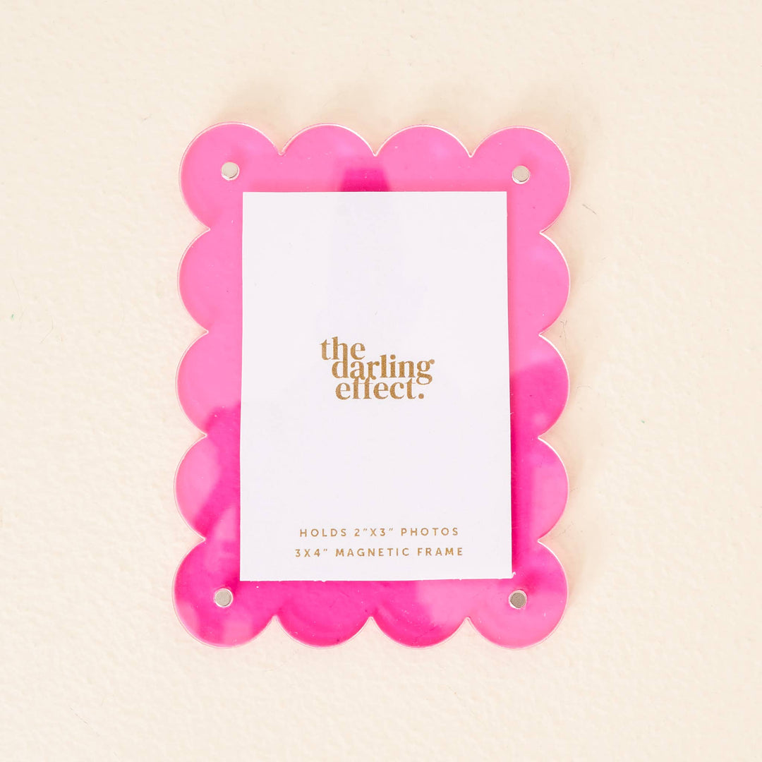 The Darling Effect - Mini Acrylic Picture Frame Magnet-Hot Pink