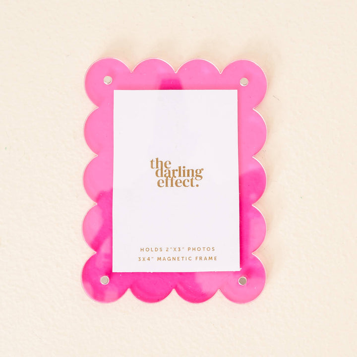 The Darling Effect - Mini Acrylic Picture Frame Magnet-Hot Pink