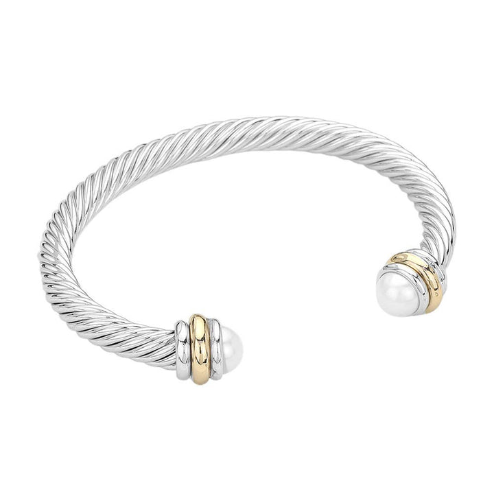 Sensibling Corp. - Stone Tip Twisted Rope Cuff Bracelet
: GD-CRM