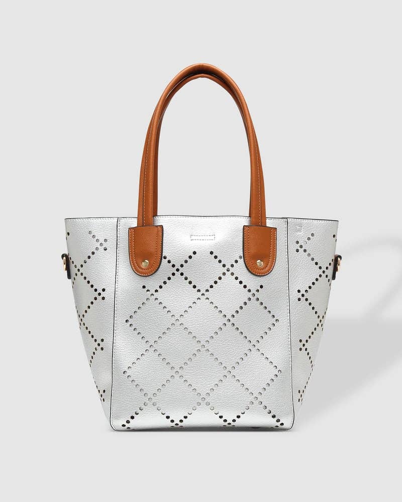 Louenhide - Baby Bermuda Tote Bag: Vegan-Polyurethane / Women-Owned / Putty